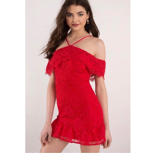 Lost + Wonder / L’Amour Ruffle Dress Red - Picture 2 of 5